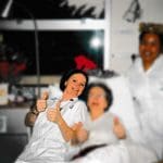 Vera as a Nurse giving a thumbs up